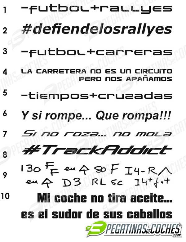 Frases Racing