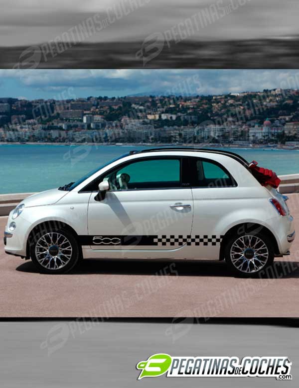 Franjas Cuadros Fiat 500